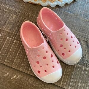 Harper Canyon Pink and White Water Shoes Lightweight Slip-On